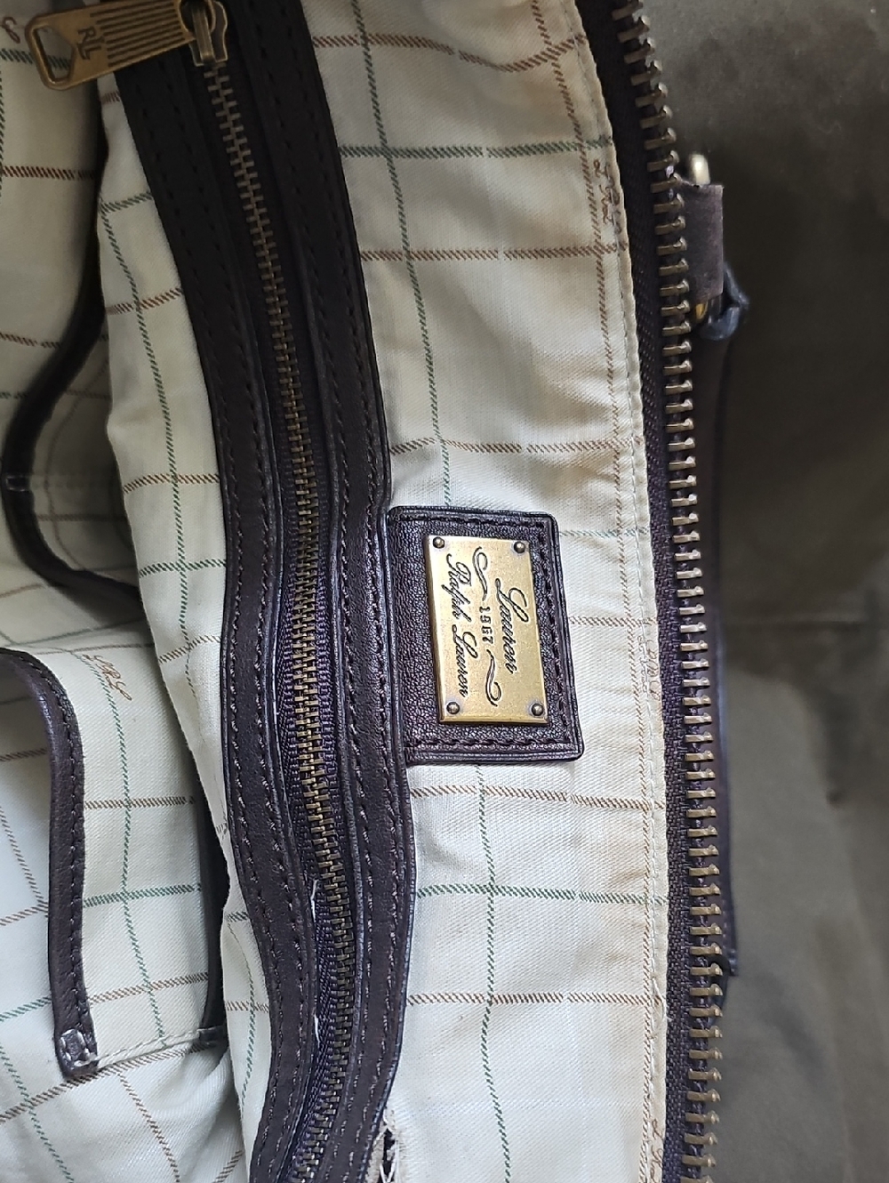 Men's Black and Brown Bag - Picture 4 of 4